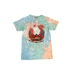 Men S Your Highness Tie Dye Tee T-Shirt Bunny Here Today Ganja Tomorrow